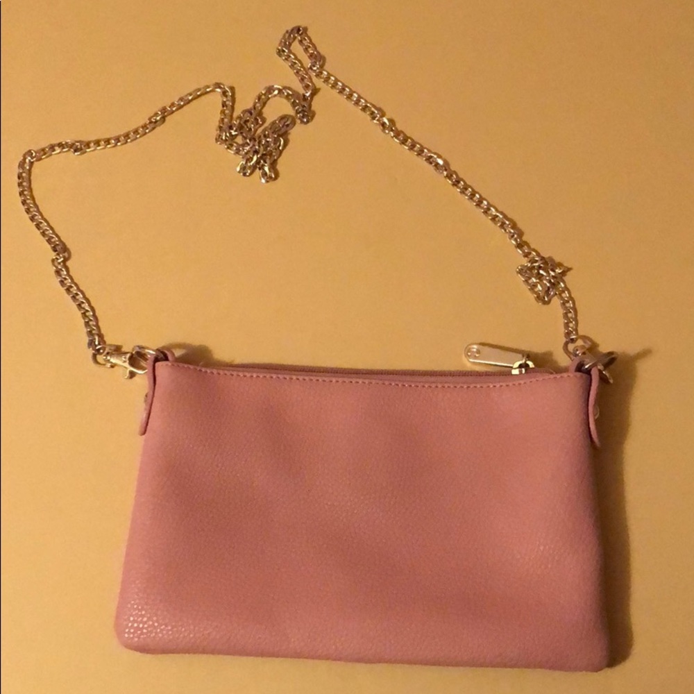 Pink crossbody/wristlet